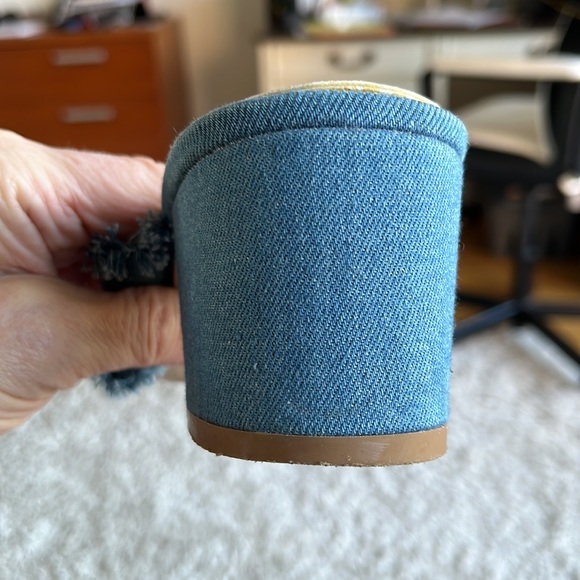 Fabulous Distressed Blue Denim mules. - Picture 4 of 4